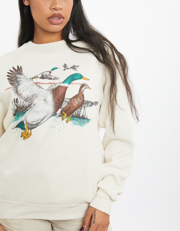 Vintage by The Real Deal - Pre Loved - 90s Wildlife Duck Sweatshirt