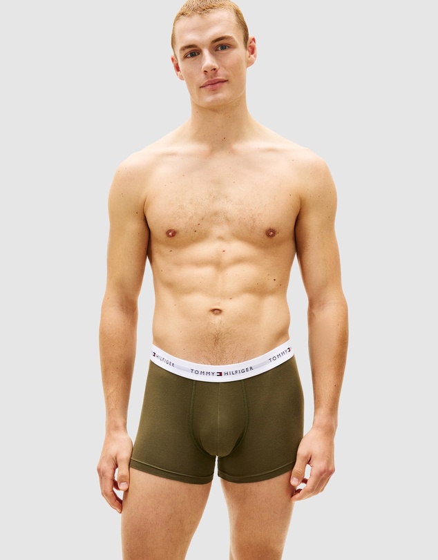Tommy Hilfiger - 3-Pack Signature Repeat Logo Waistband Trunks