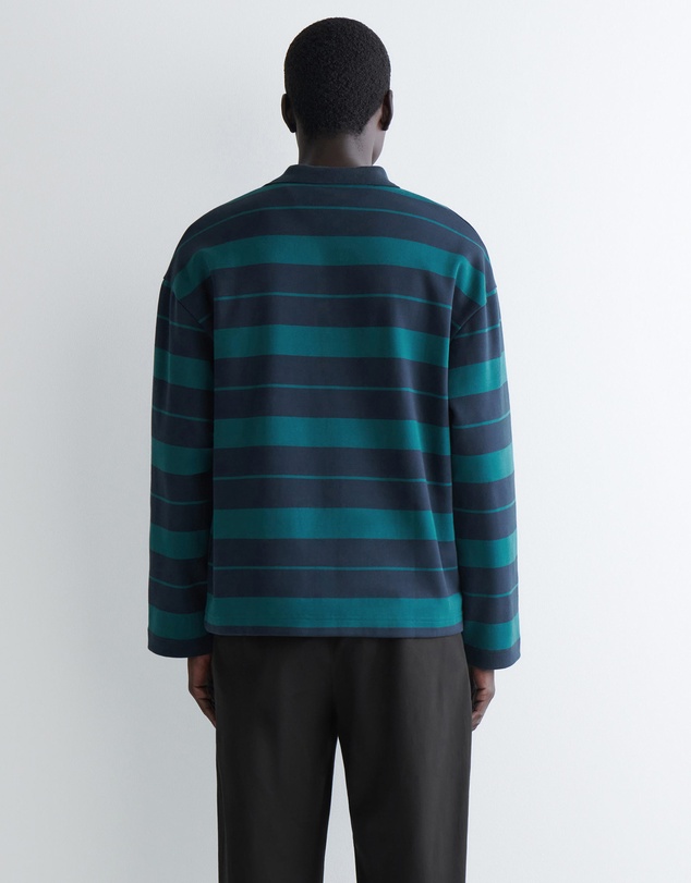 COS - Oversized Striped Cotton Rugby Shirt