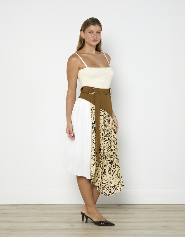 Cirkular - Pre-Loved - Proenza Schouler Asymmetric Belted Midi Skirt