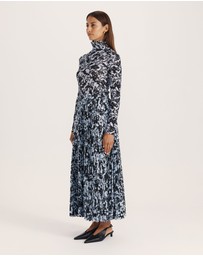 SABA - Truffle Pleated Midi Skirt