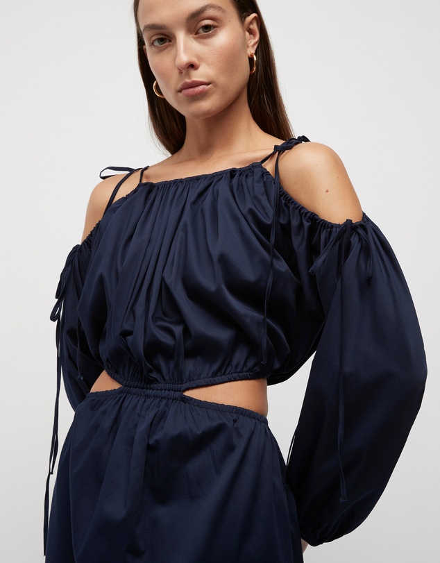 FRIEND of AUDREY - Yolanda Tie Cut Out Dress