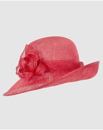 Max Alexander - Sinamay Red Fashion Hat