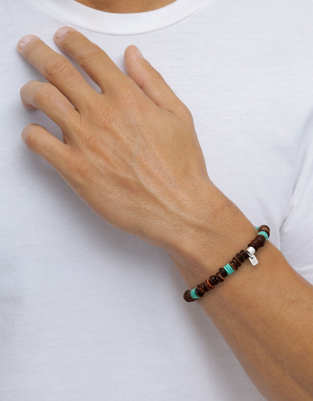 Kuzzoi - ICONIC EXCLUSIVE - Coconut Donut Bead Bracelet in 925 Sterling Silver