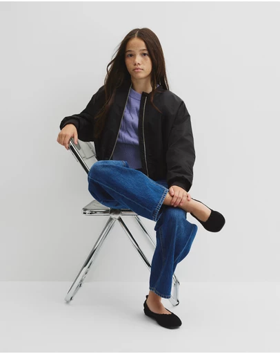 Country Road - Teen Gathered Bomber Jacket