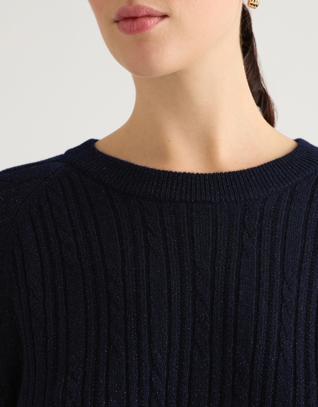 David Lawrence - Watson Wool Cable Knit Jumper