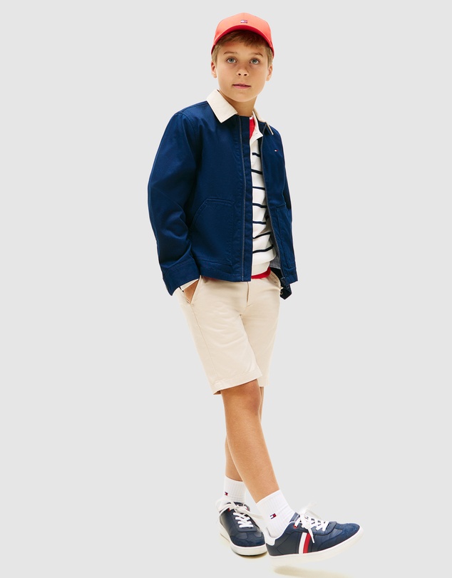 Tommy Hilfiger - Boys Essential Contrast Collar Zip-Thru Jacket - Teens