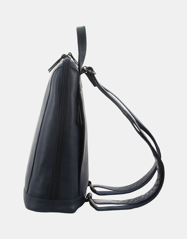 Milleni - Milleni Ladies Nappa Leather Twin Zip Backpack