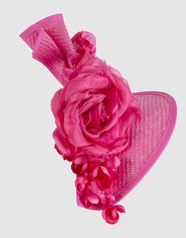Fillies Collection - Bespoke Sculpted Fuchsia Racing Fascinator