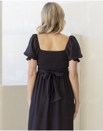 Angel Maternity - Fabia Reversible Tie Maternity Dress