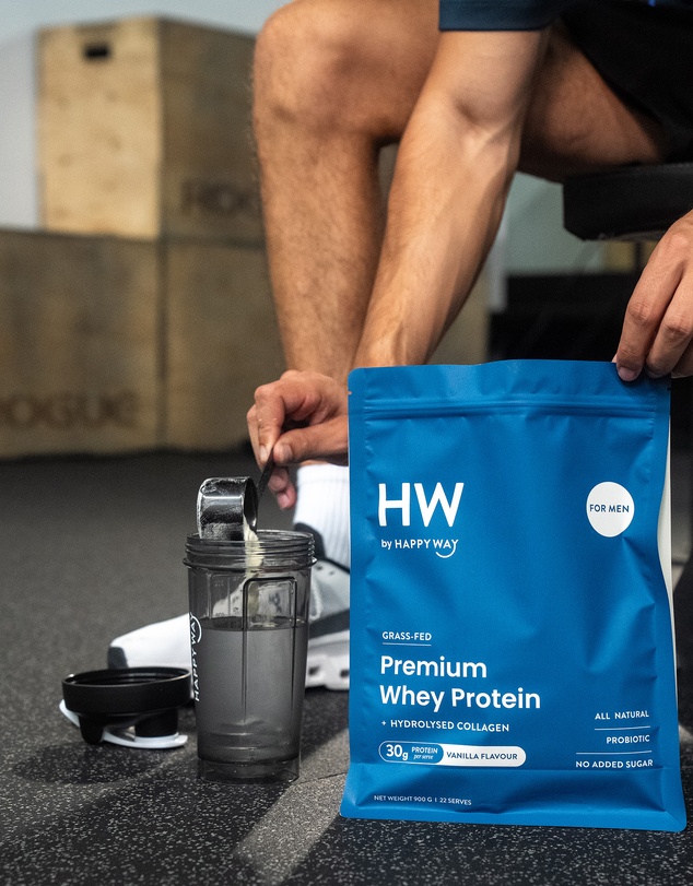 Happy Way - Men's Vanilla Whey Protein Powder
