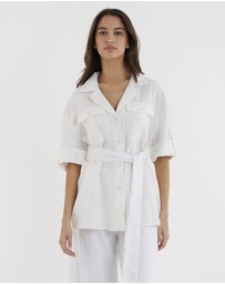 Amelius - Jade Oversized Linen Shirt