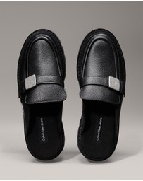 Calvin Klein - Leather Platform Mules
