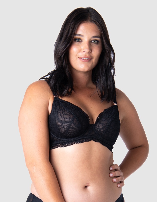 Hotmilk Maternity Lingerie - Heroine Plunge Nursing Bra - Flexiwire