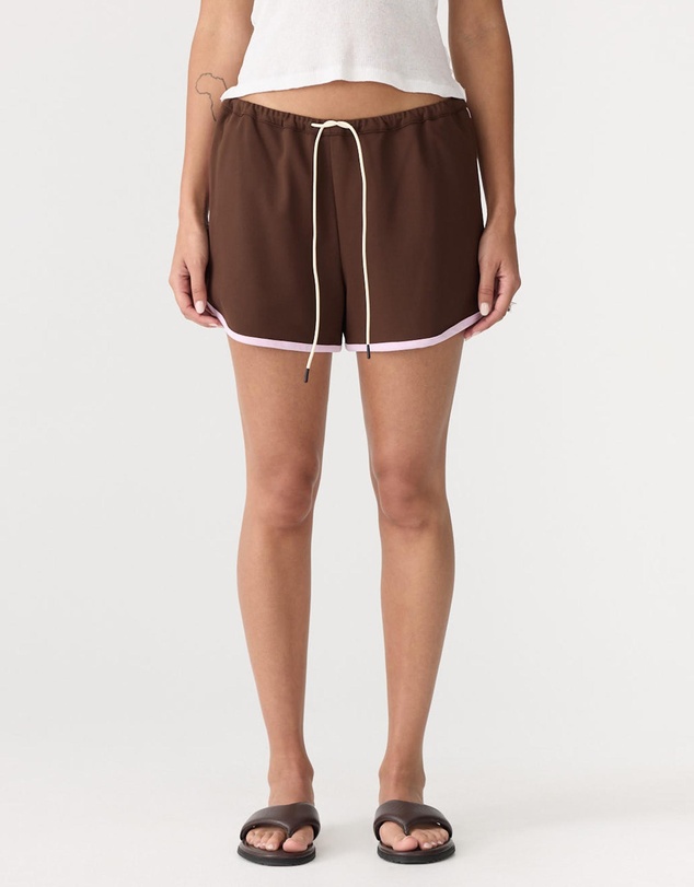 Bassike - Mini Piping Detail Pique Shorts
