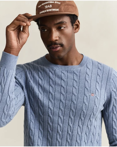 Gant - Cotton Cable Crew Neck