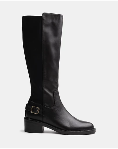 Wittner - Branda Leather and Neoprene Knee High Boots