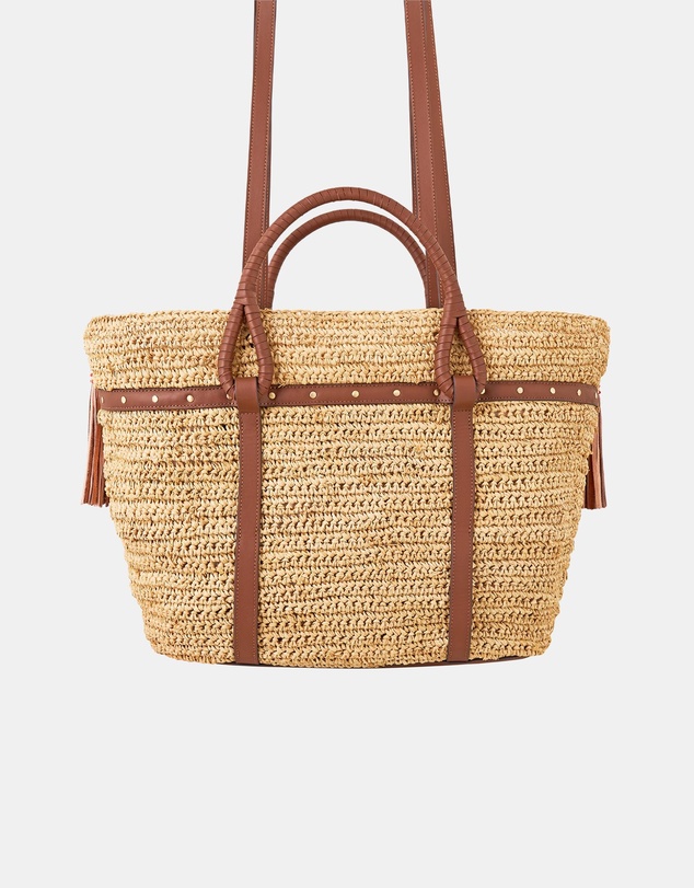 Camilla - Raffia Tote With Tassels