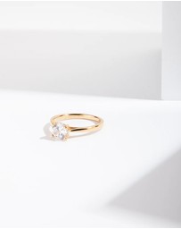 Lovisa - Gold Plated Sterling Silver Round Engagement Ring