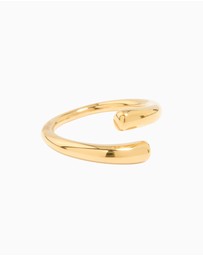 Lovisa - Waterproof Gold Plated Stainless Steel Swirl Wrap Ring