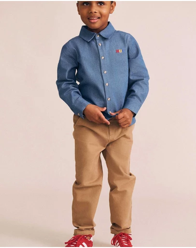 Huxbaby - Hux Chambray Shirt - Babies-Kids