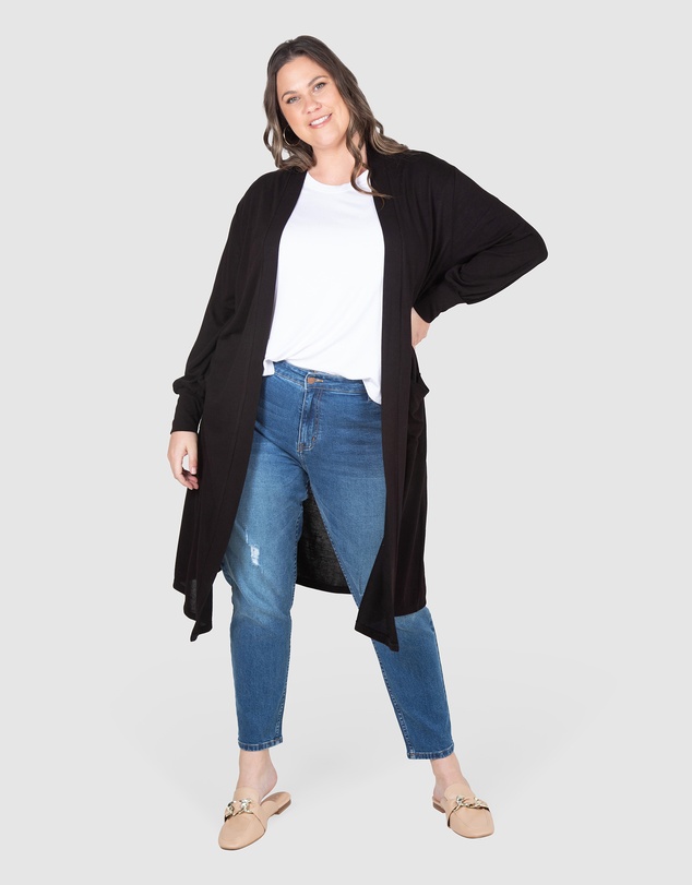 Love Your Wardrobe - Sara Longline Cardigan