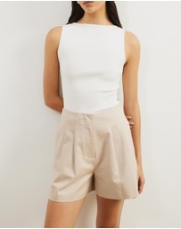 Atmos&Here - Kendal Pleated Tailored Shorts