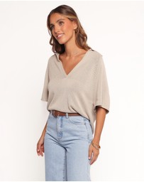 Petal & Pup - Eldora Knitted Top - Oatmeal
