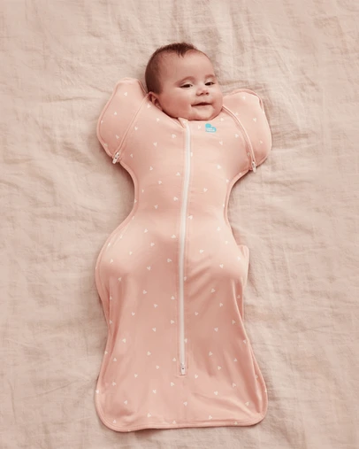 Love to Dream - Swaddle Up™ Transition Bag 0.2 TOG Viscose From Bamboo Hearts Blush