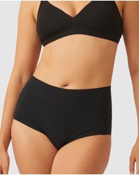 Naturana - Cotton & Modal Seamless High Waist Brief
