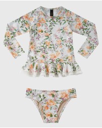 Aqua Blu Kids - Honeysuckle Long Sleeve Rash Vest Set - Kids