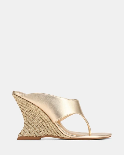 Wittner - Violet Wedges Champagne Leather