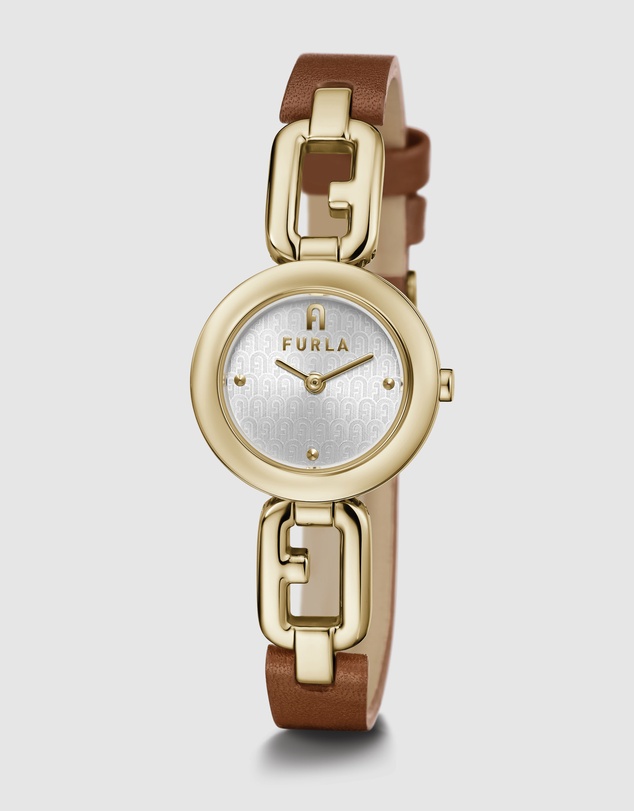 Furla - Furla Arco Chain - Gold Tone & Brown