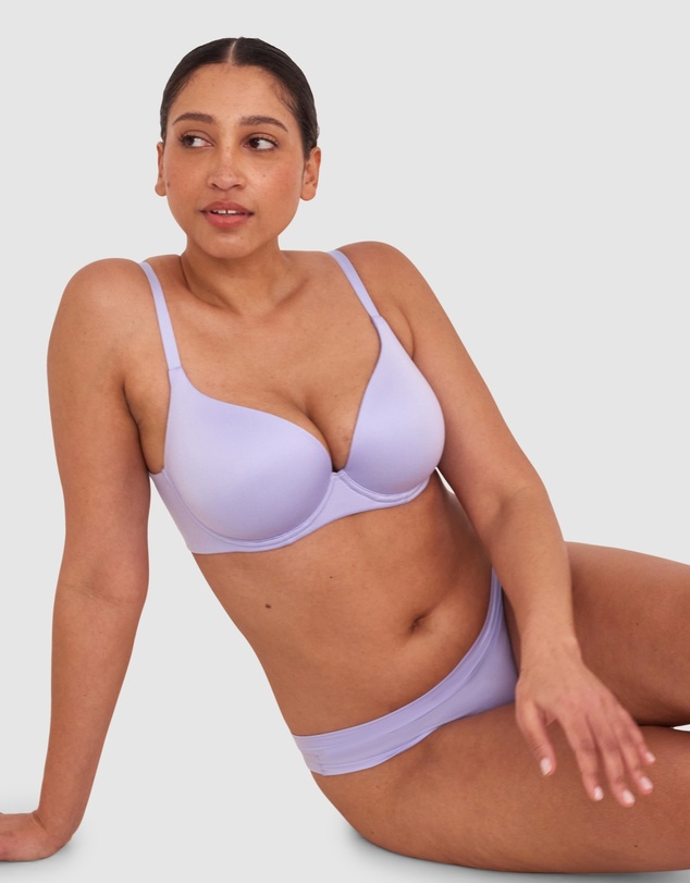 Bras N Things - Body Bliss Contour Plunge Bra - Pale Blue