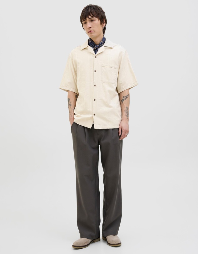 Jack & Jones - Bluluke Jacquard Short Sleeve Resort Shirt