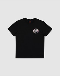 Santa Cruz - OS Blooming Stack Dot Chest Tee - Teens