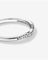 Michael Hill - Wedding Ring with 0.10 Carat TW of Diamonds in 14kt White Gold