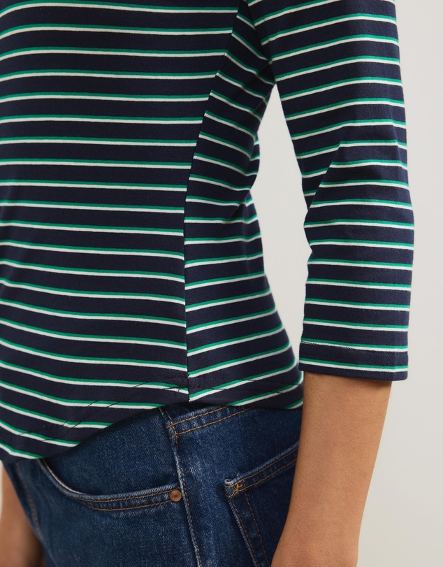 Atmos&Here - Layla 3/4 Sleeve Stripe Tee