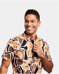 Brooksfield - Abstract Print Casual Shirt
