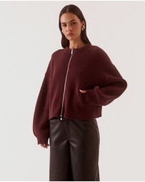 SOVERE - Axel Knit Bomber Cardigan