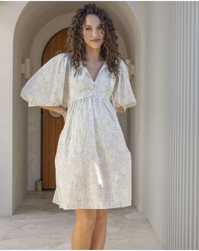 Angel Maternity - Romantic Daisy Cotton Day Dress