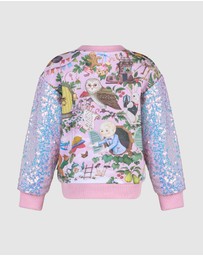 Fleur Harris - 'Faraway Friends' Sweater in Lilac