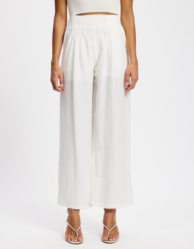 Mossée - Olivia Pleated Wide Leg Pants