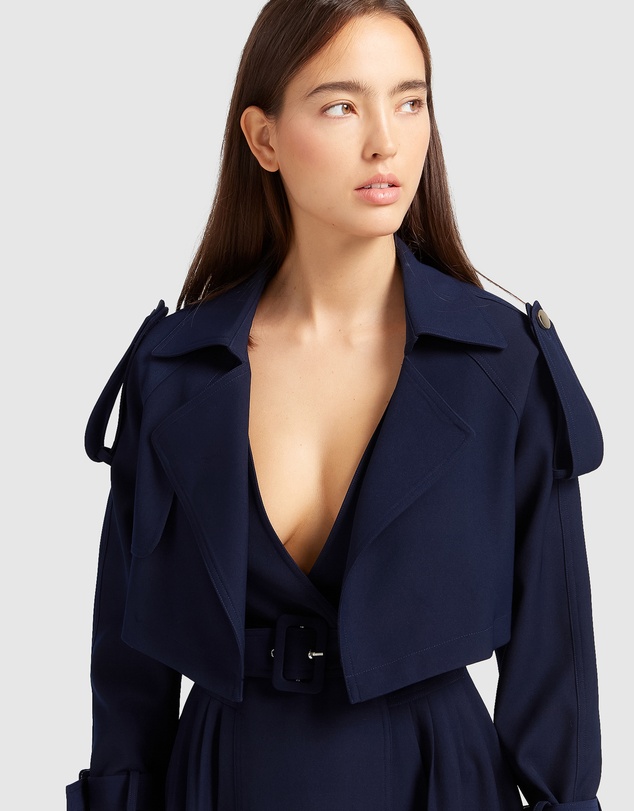 Belle & Bloom - Manhattan Cropped Trench