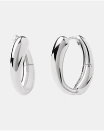PDPAOLA - Helix Silver Hoop Earrings
