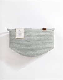 Living Textiles - Cotton Rope Medium Hamper - Sage
