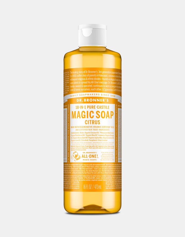 Dr Bronner's - Pure Liquid Castile Soap - Citrus 473ml