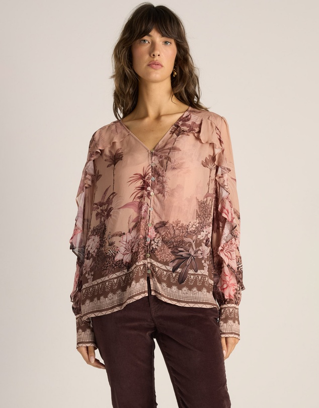 Fate + Becker - Odette Ruffle Blouse
