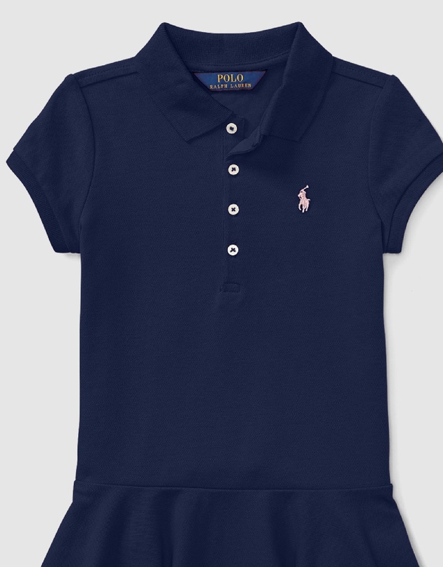 Polo Ralph Lauren - Stretch Mesh Polo Dress - Kids- The Iconic Exclusive