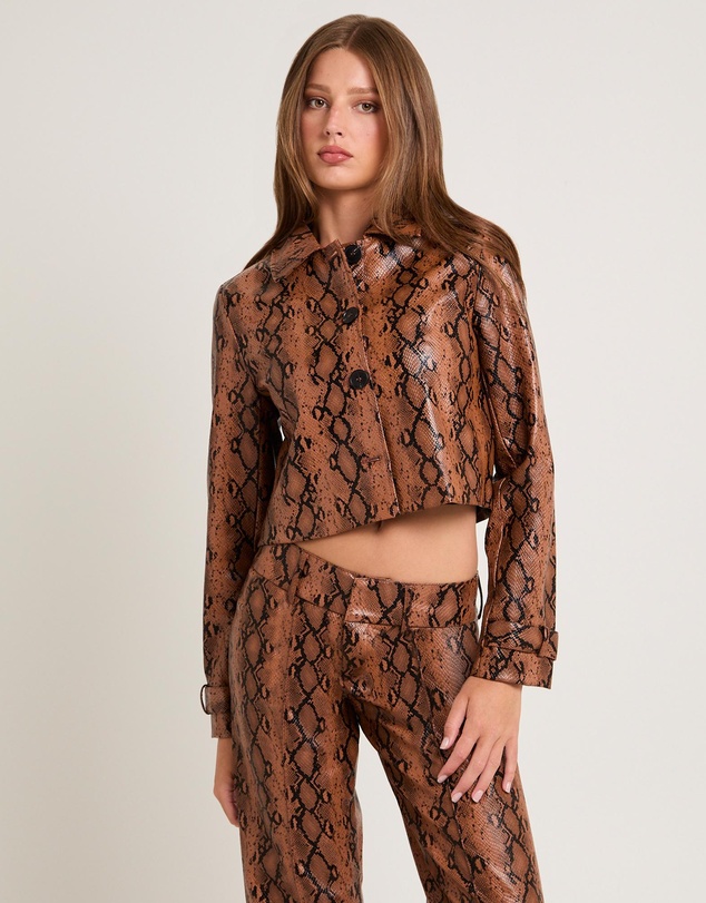 Alice In The Eve - Stassy Snake PU Coat